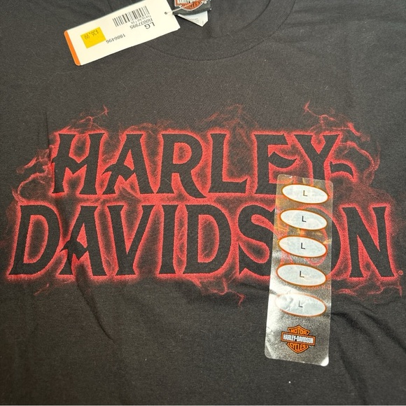 Harley-Davidson “Fire Up” T-shirt Men’s Large “Miracle Mile HD” NWT - Picture 4 of 4